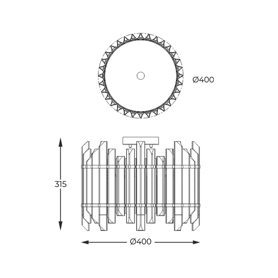 Lampa sufitowa ALEXANDRIA C0556-06D-V7V7 - złoty 
