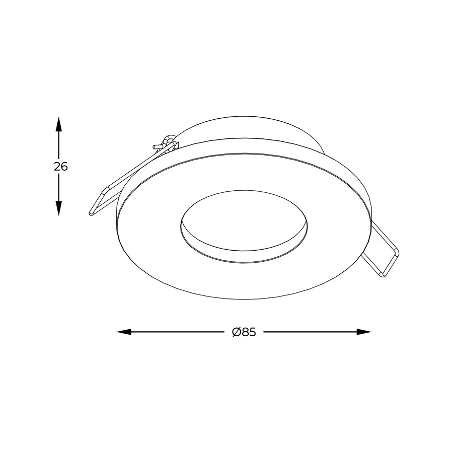 Lampa spot CHIPA ARGU10-034-N - czarny