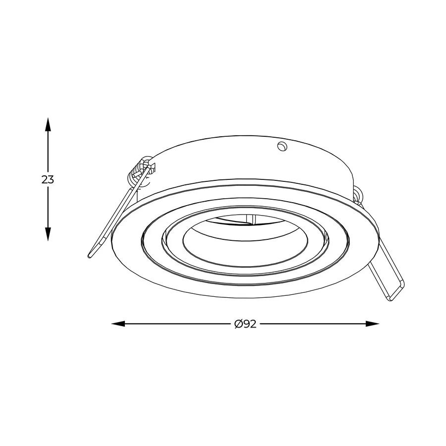 Lampa spot CHUCK DL ROUND ARGU10-039-N - czarny