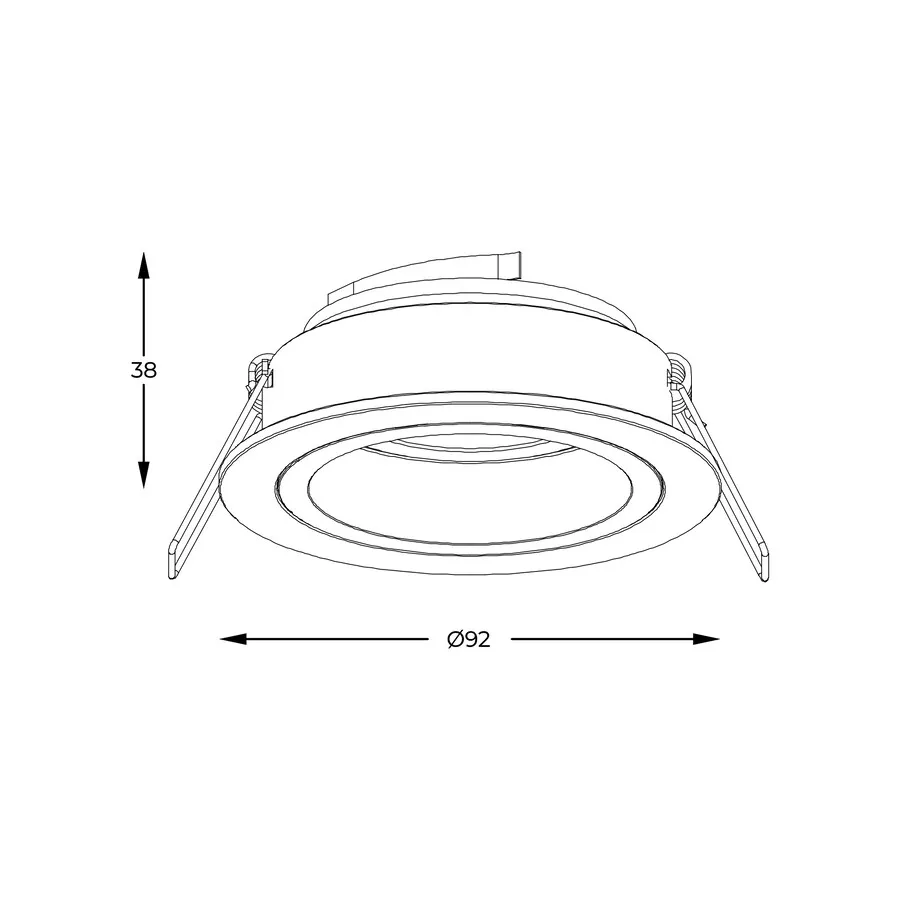 Lampa spot CHUCK 92700-N - czarny