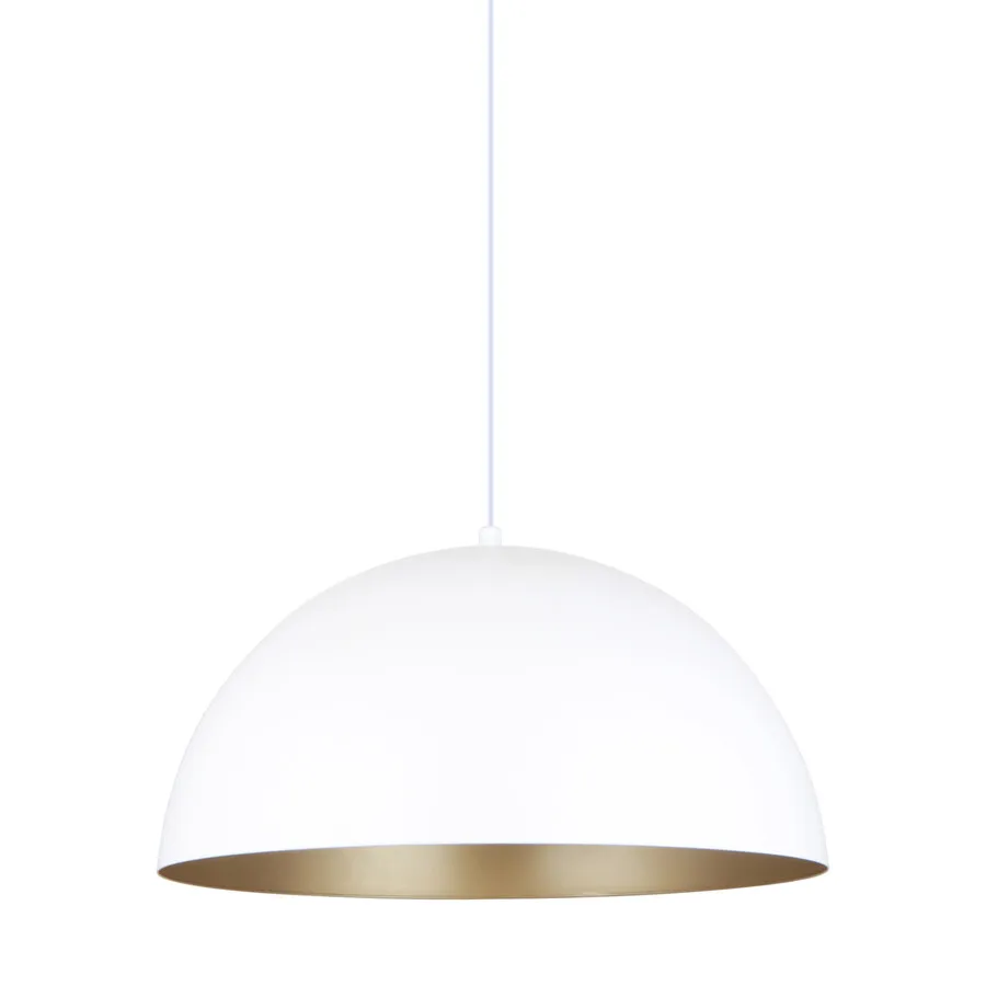 Lampa wisząca VELA A8001XL-WH - biały mat/złoty