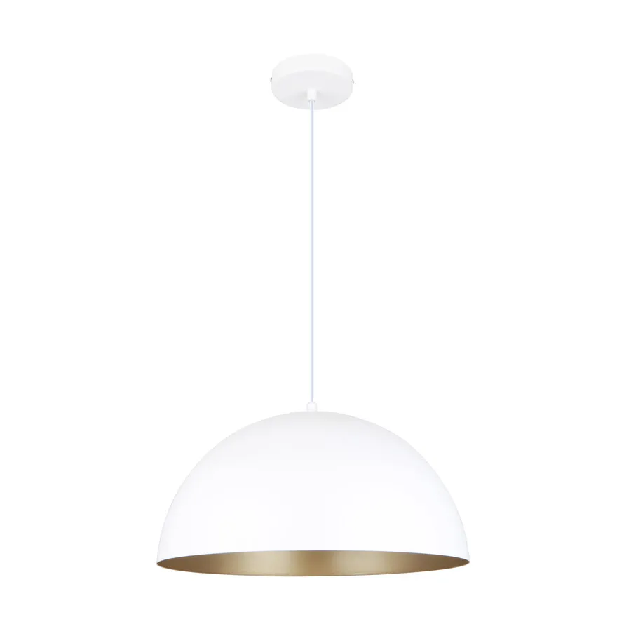 Lampa wisząca VELA A8001XL-WH - biały mat/złoty