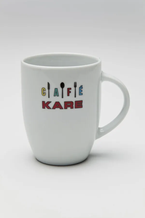 Kubek ceramiczny CAFE KARE - biały