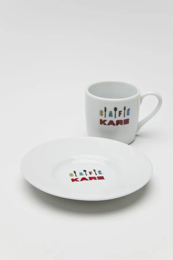 Filiżanka do espresso ze spodkiem CAFE KARE - biały