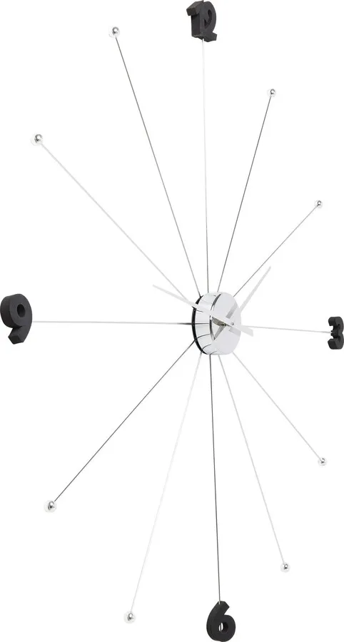 Zegar wiszący LIKE UMBRELLA 100 - chrom