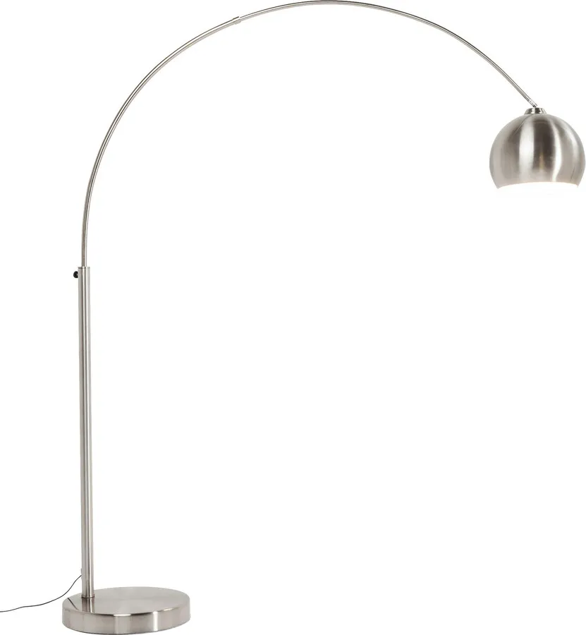 Lampa podłogowa LOUNGE SATIN SMALL DEAL ECONO - srebrny