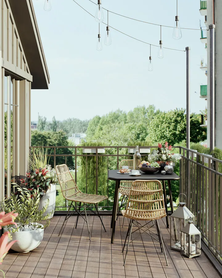 Latarenki metalowe GIARDINO - srebrny