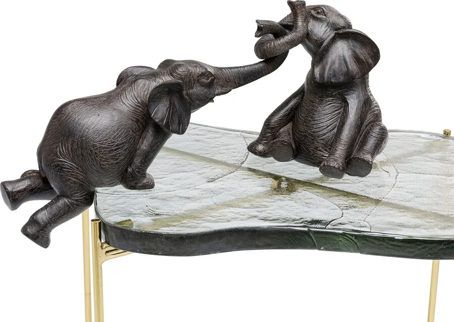 Figurki dekoracyjne ELEFANT ZIRKUS - brązowy