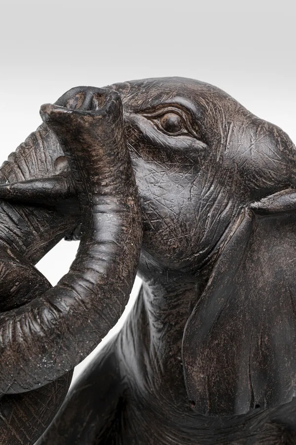 Figurki dekoracyjne ELEFANT ZIRKUS - brązowy