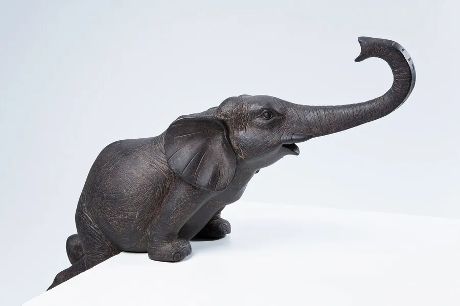 Figurki dekoracyjne ELEFANT ZIRKUS - brązowy