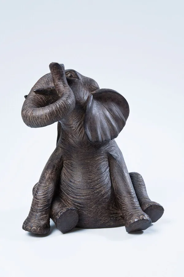 Figurki dekoracyjne ELEFANT ZIRKUS - brązowy