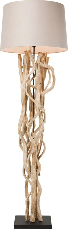 Lampa podłogowa SCULTRA - beżowy/naturalny