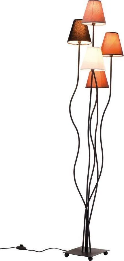 Lampa podłogowa FLEXIBLE MOCCA CINQUE - brązowy/czarny