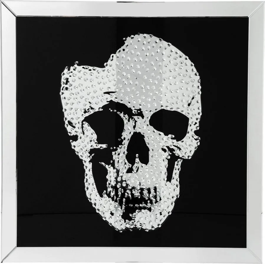 Obraz szklany MIRROR SKULL 100x100
