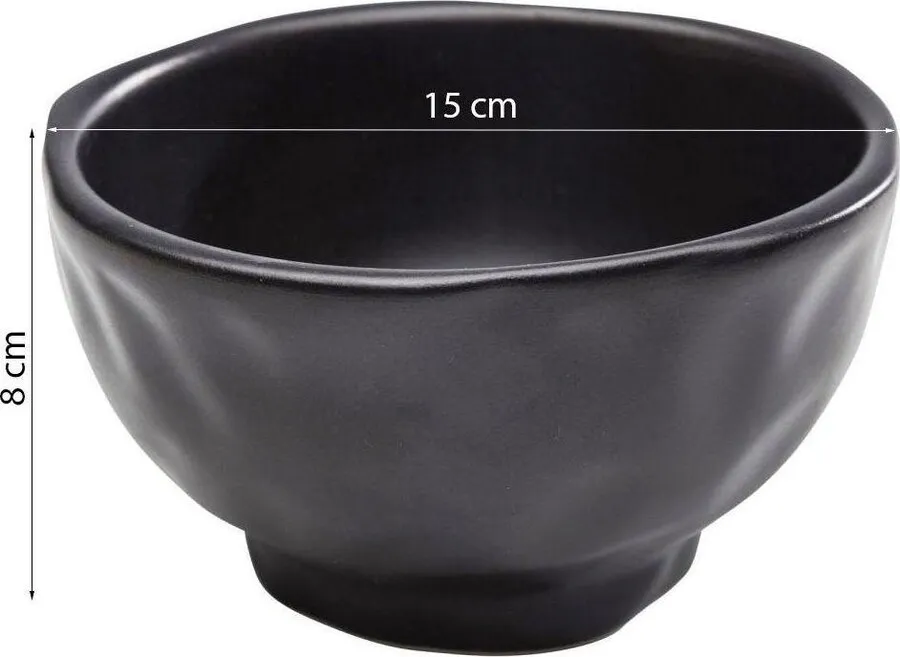 Miska ceramiczna ORGANIC 15 - czarny