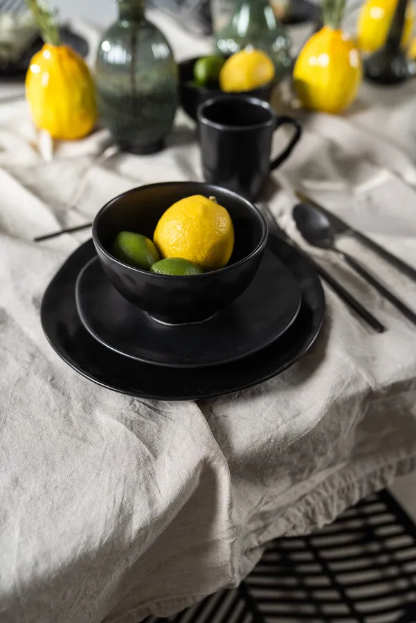 Miska ceramiczna ORGANIC 15 - czarny