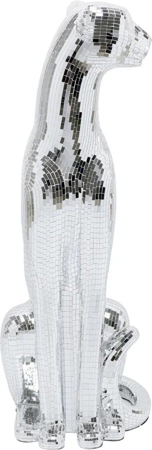 Dekoracja stojąca MOSAIK WELCOME PANTHER RIGHT XL - srebrny