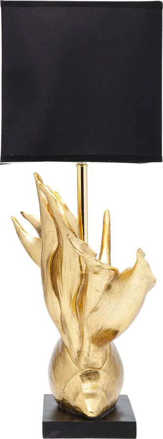 Lampa stołowa TROPICAL FLOWER - złoty/czarny