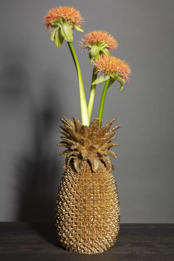 Wazon dekoracyjny PINEAPPLE 50 - złoty