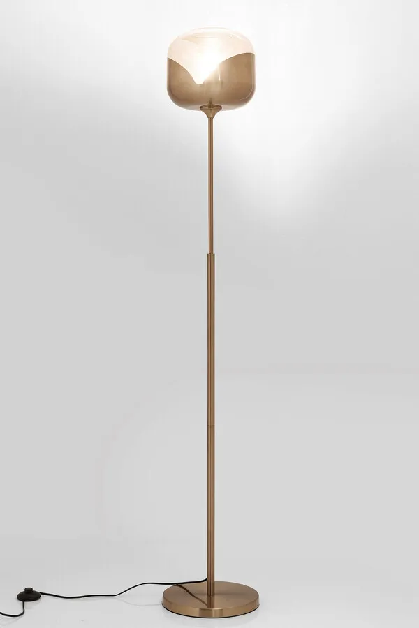 Lampa podłogowa GOBLET BALL - mosiądz