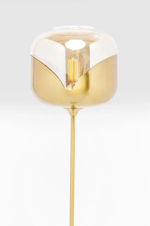 Lampa podłogowa GOBLET BALL - mosiądz