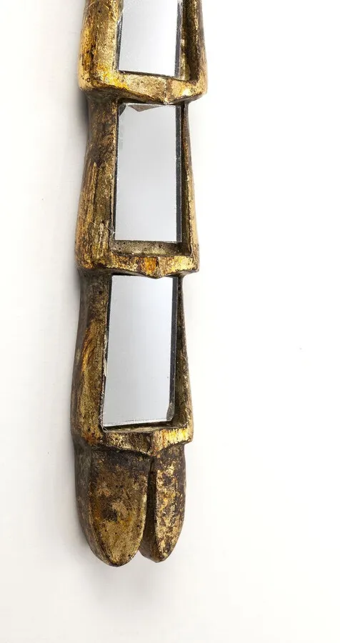 Dekoracja ścienna DRAGONFLY MIRROR 27x35 - lustrzany/złoty