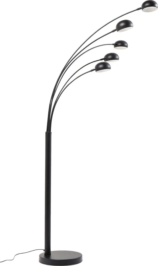 Lampa podłogowa FIVE FINGERS - czarny mat