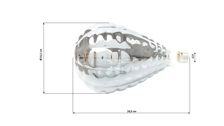 Żarówka LED RIFFLE - transparentny