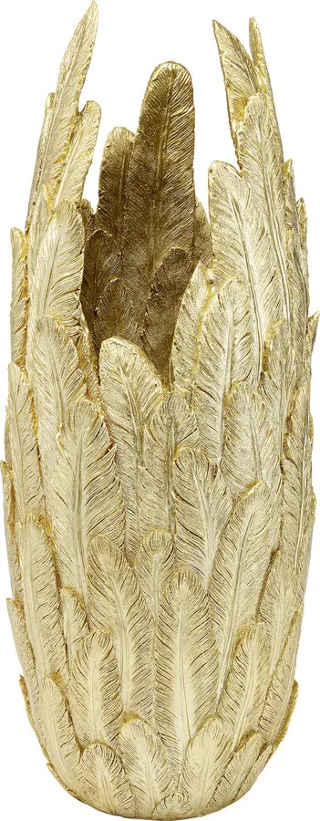 Wazon dekoracyjny FEATHERS 80 - złoty