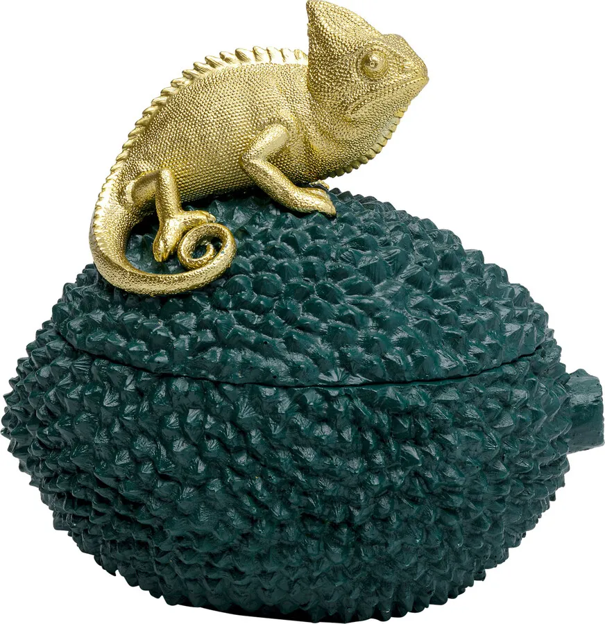 Pudełko na biżuterię CHAMELEON 20 - zielony/złoty