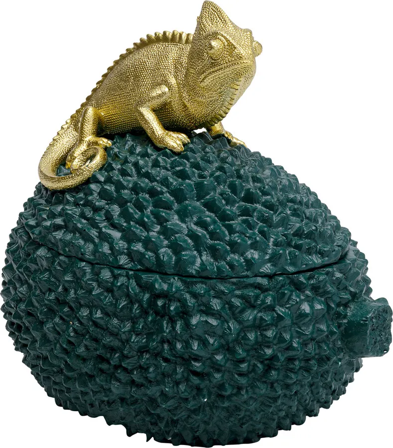 Pudełko na biżuterię CHAMELEON 20 - zielony/złoty