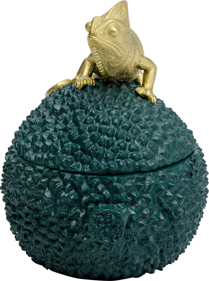 Pudełko na biżuterię CHAMELEON 20 - zielony/złoty