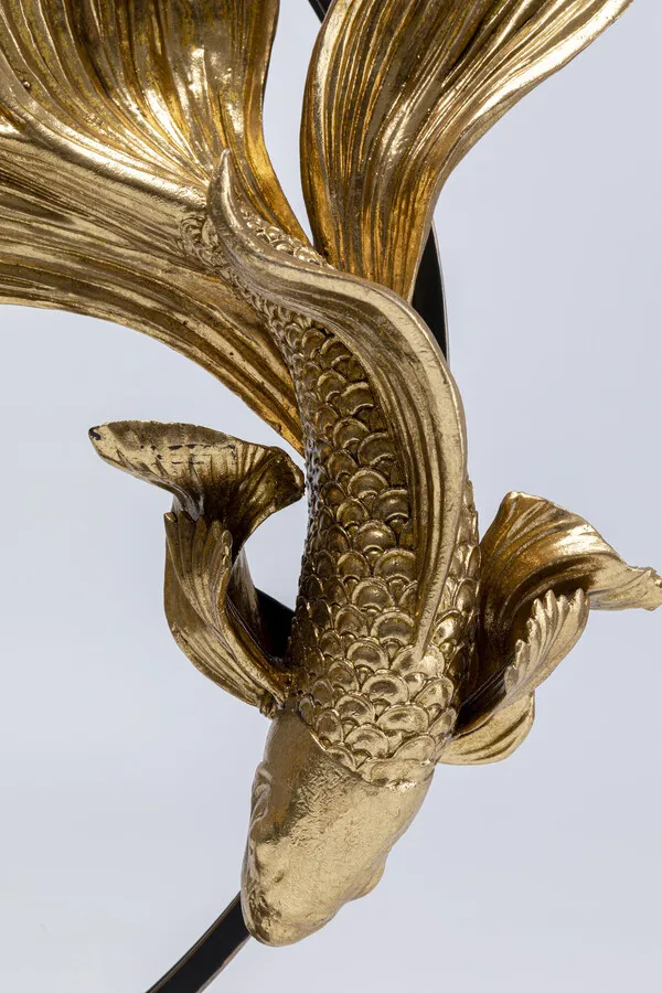 Figurka dekoracyjna DANCING BETTA FISHES - złoty/czarny