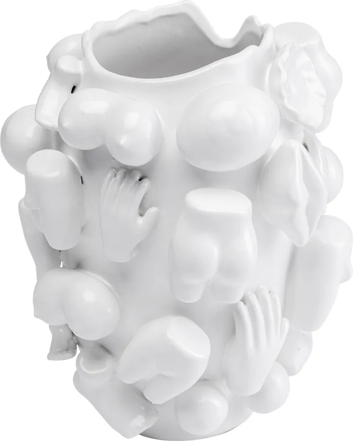 Wazon dekoracyjny BODY PARTS 25 - biały