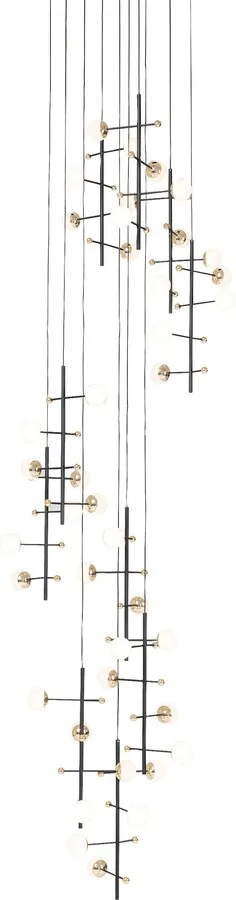 Lampa wisząca TRAPEZ 280 - czarny