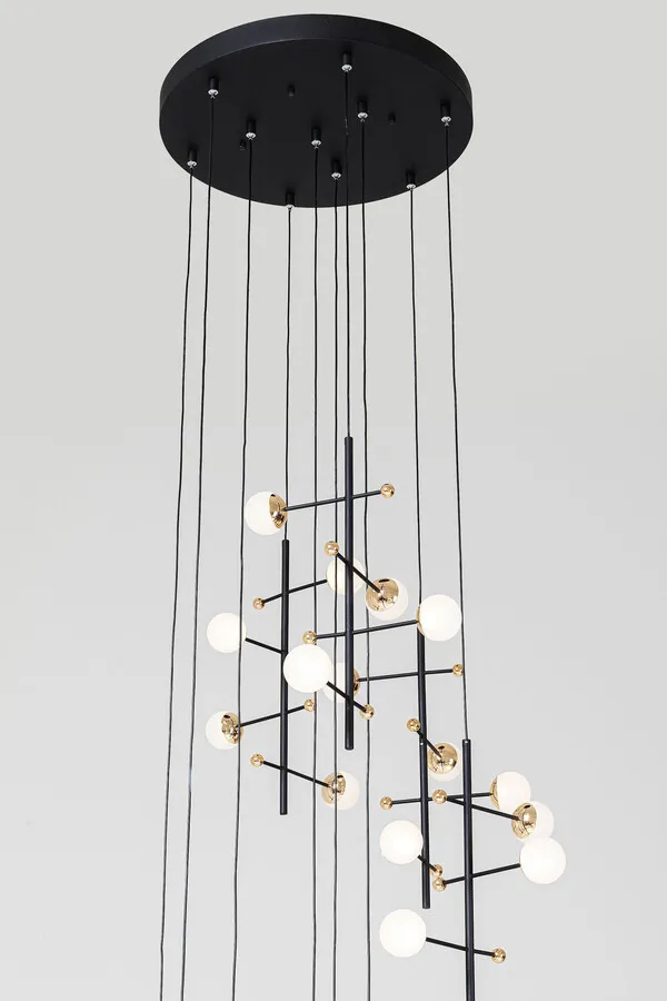 Lampa wisząca TRAPEZ 280 - czarny