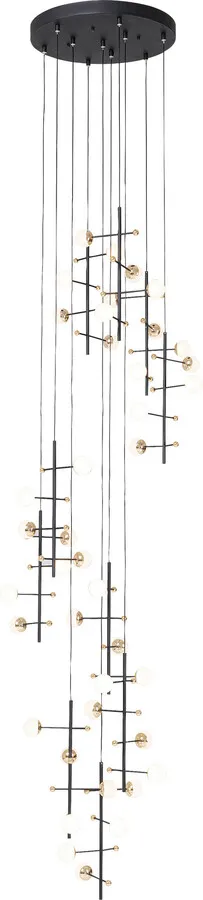 Lampa wisząca TRAPEZ 280 - czarny