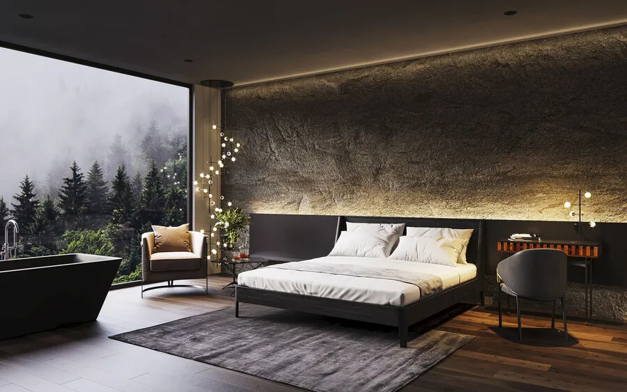 Dywan z wiskozy COSY ROCK 300x200 - antracyt