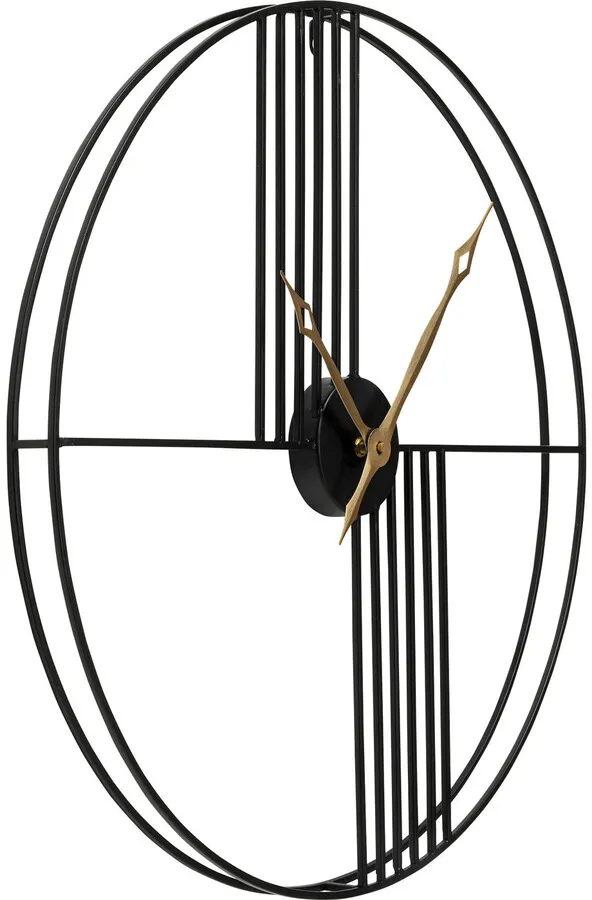 Zegar okrągły STRINGS 60 - czarny