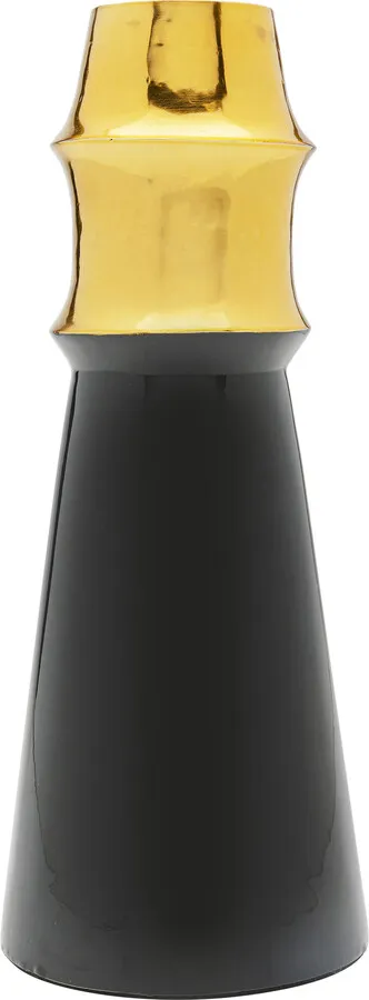 Wazon metalowy CIERA 34 - czarny/złoty