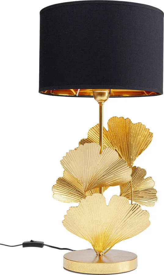 Lampa stołowa FLORES - złoty/czarny