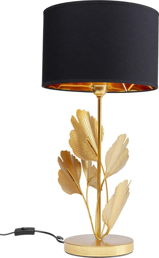 Lampa stołowa FLORES - złoty/czarny