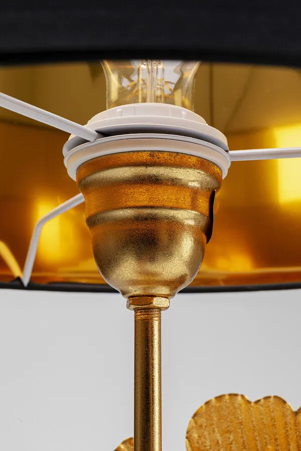 Lampa stołowa FLORES - złoty/czarny