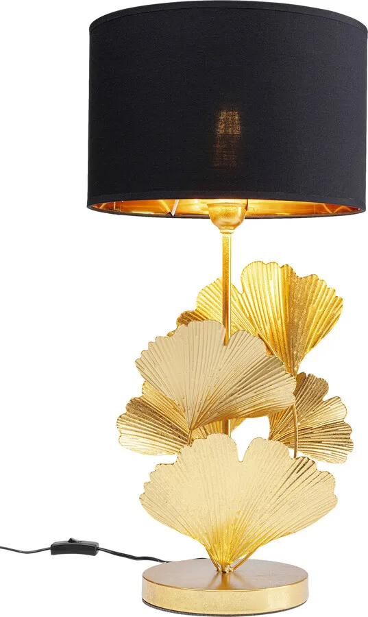 Lampa stołowa FLORES - złoty/czarny