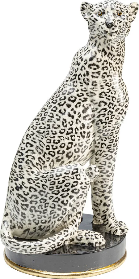 Figurka dekoracyjna CHEETAH - beżowy/czarny