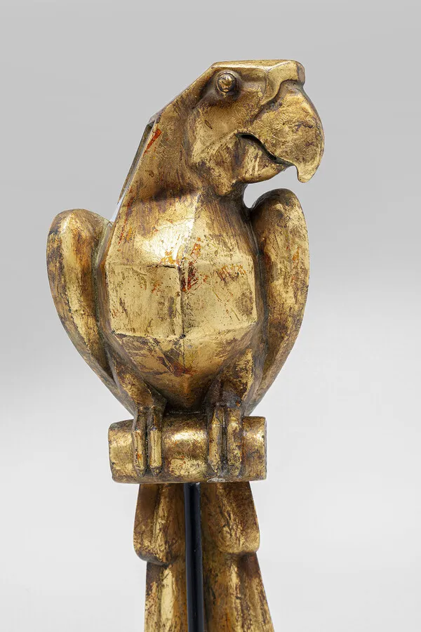 Figurka dekoracyjna MIRRORED PARROT - złoty