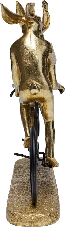 Figurka dekoracyjna TANDEM RABBITS - złoty/czarny