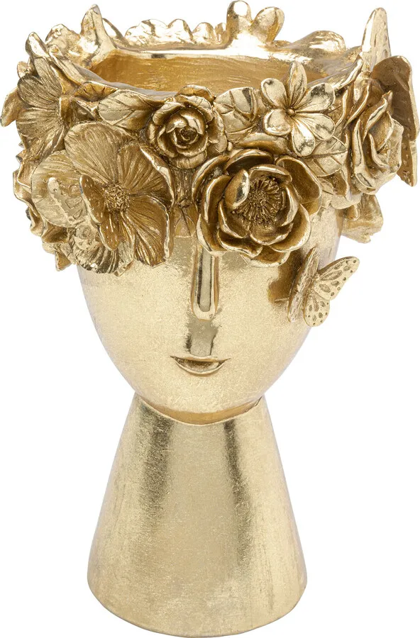Wazon dekoracyjny FLOWERCROWN 20 - złoty