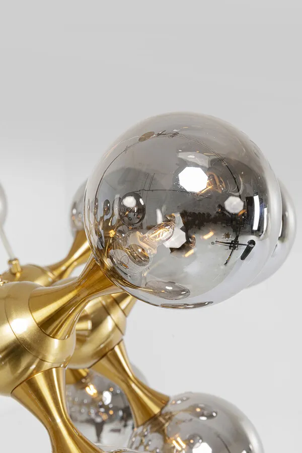 Lampa wisząca ATOMIC 74 - dymiony/złoty