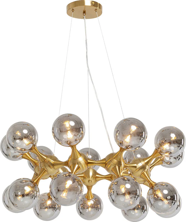 Lampa wisząca ATOMIC 74 - dymiony/złoty